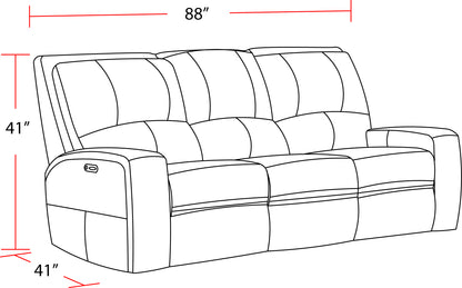 Living Swift - Twilight Power Reclining Sofa