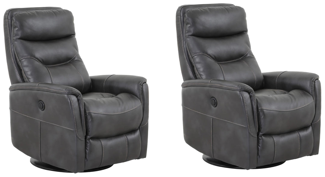 Living Gemini - Flint Power Swivel Glider Recliner Two Pack