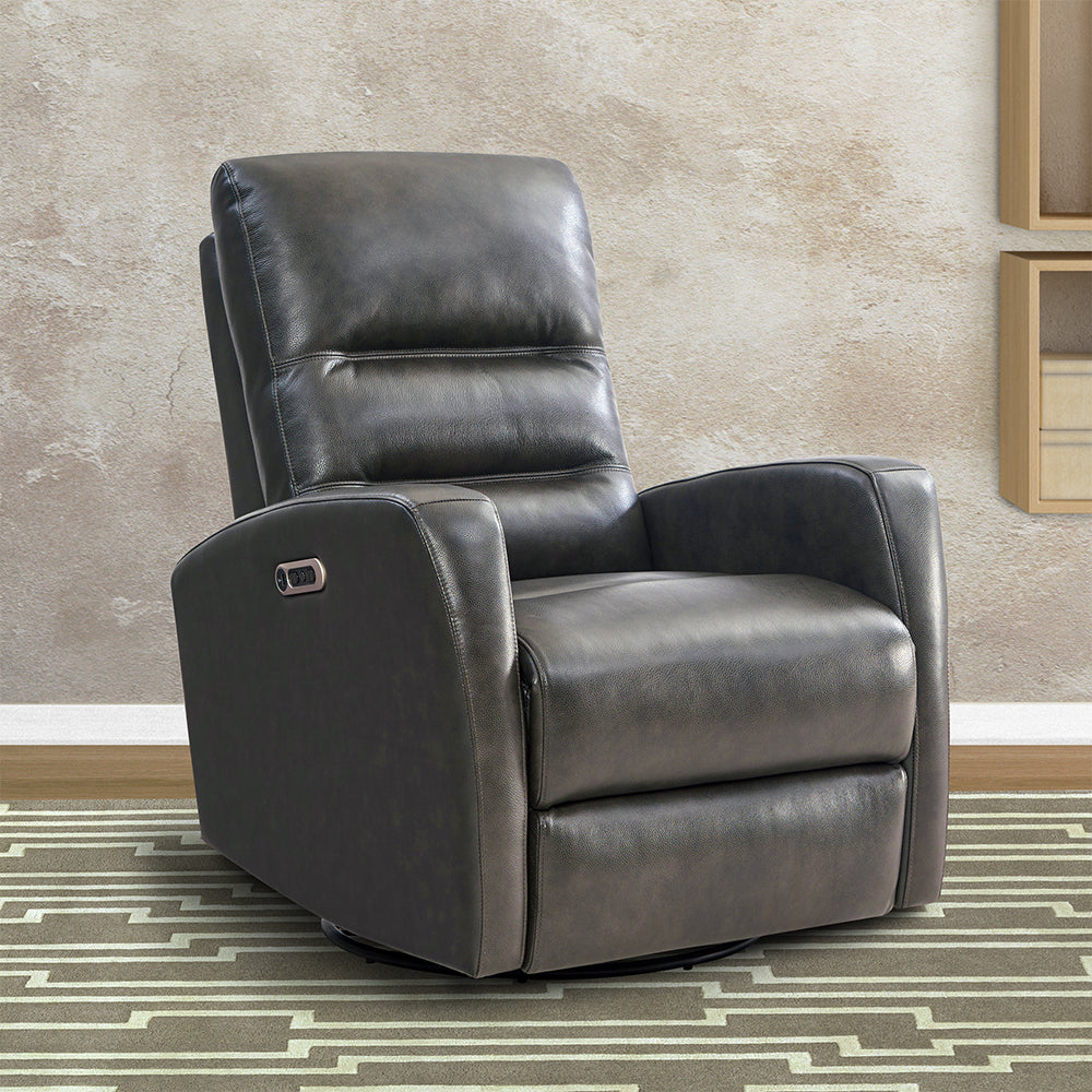 Living Ringo - Florence Grey Power Swivel Glider Recliner