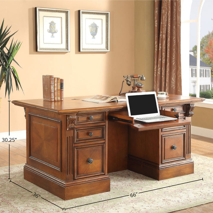 House Huntington Double Pedestal Executive Desk