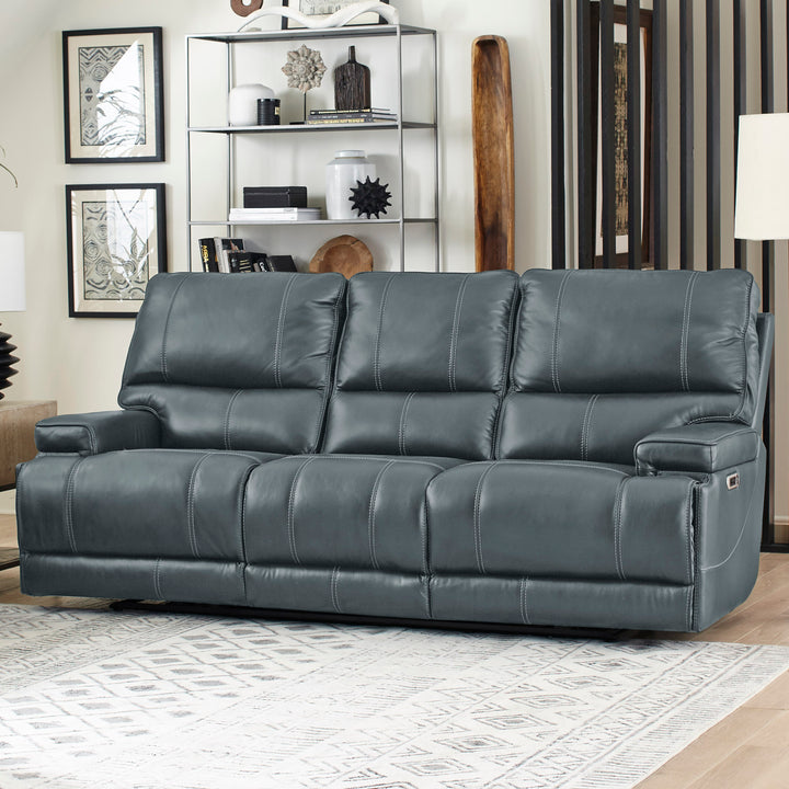 Living Whitman - Verona Azure - Powered By Freemotion Cordless Power Sofa