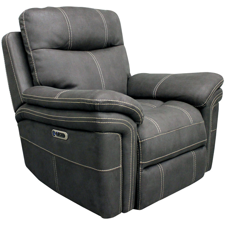 Living Mason - Charcoal Power Recliner