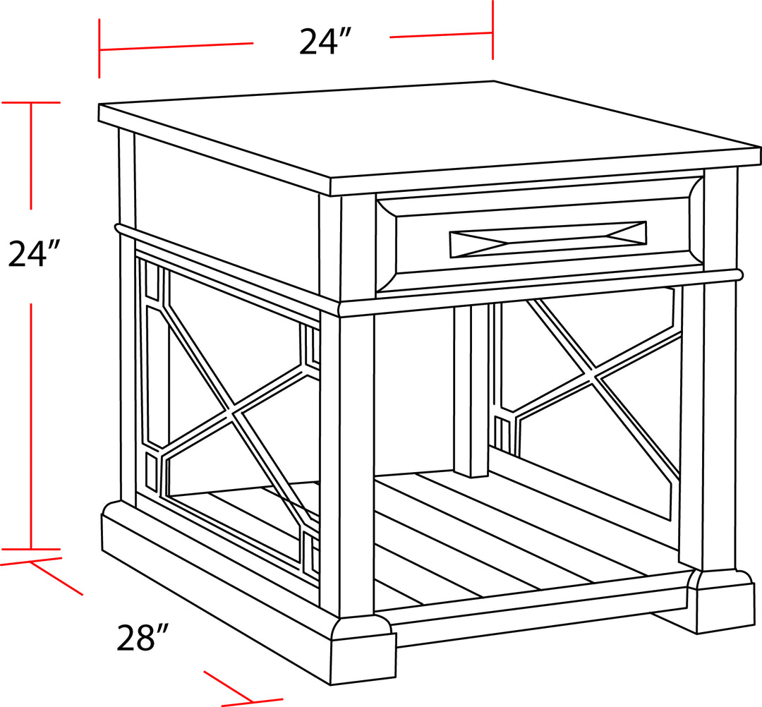 House Sundance - Smokey Grey End Table