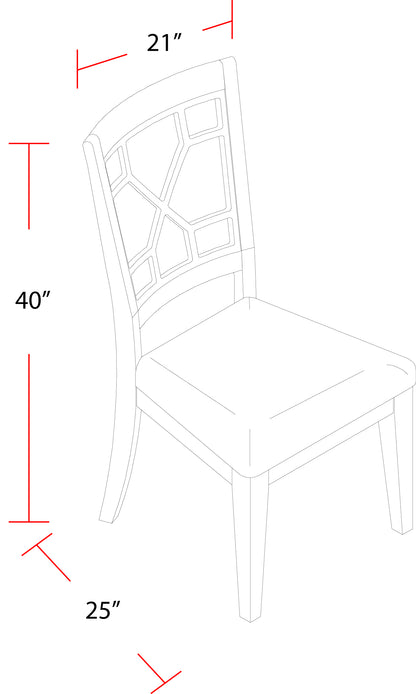 House Sundance Dining - Sandstone Grid Back Dining Chair (2/CTN Sold in pairs)