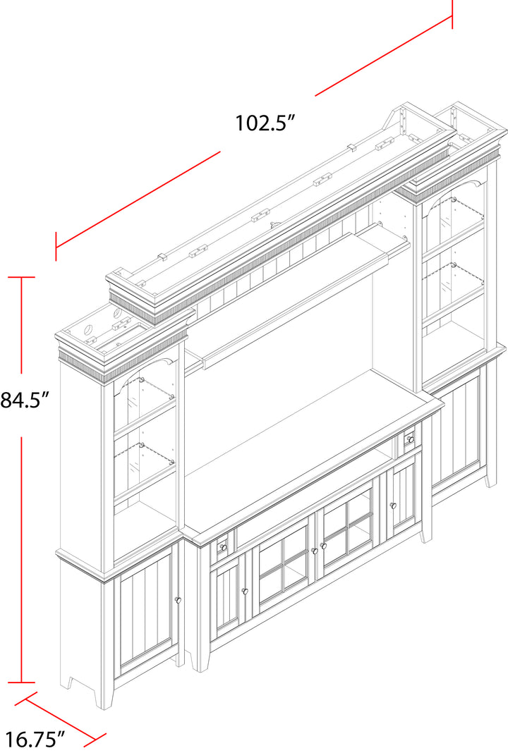 House Tidewater 62 In. Console Entertainment Wall