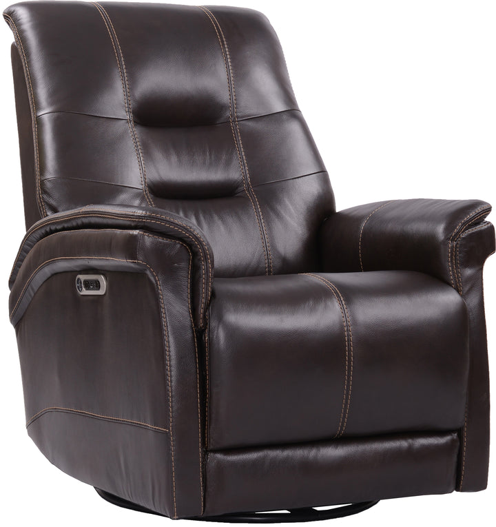 Living Carnegie - Verona Coffee - Powered By Freemotion Cordless Power Swivel Glider Recliner