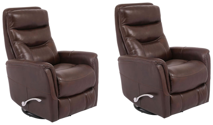 Living Gemini - Robust Swivel Glider Recliner Two Pack