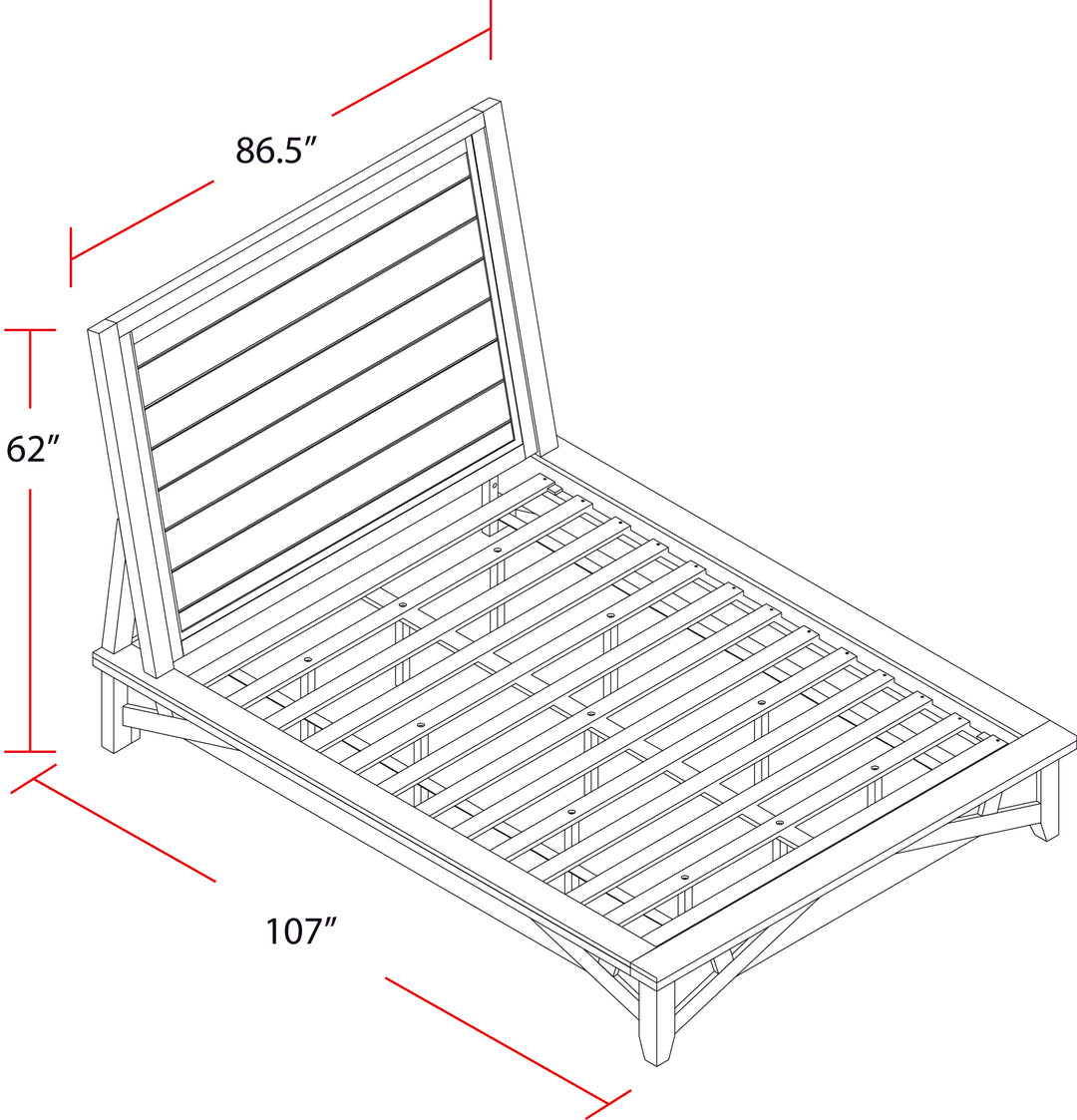 House Americana Modern Bedroom King Platform Bed