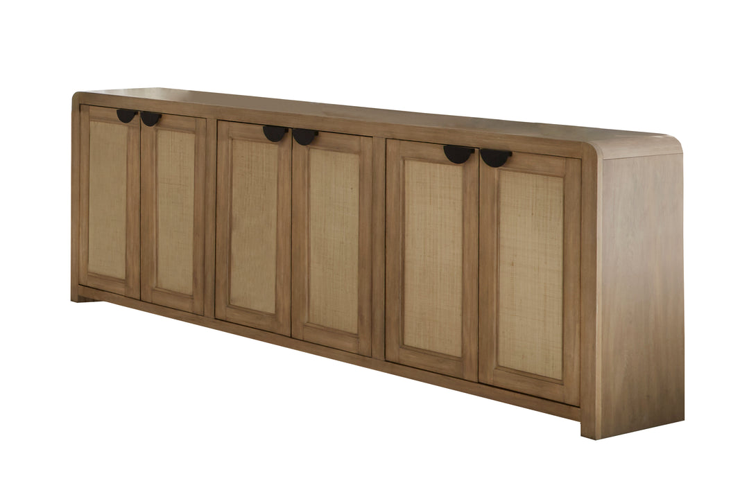 House Escape 90 In. Console with Reversible Panel Doors