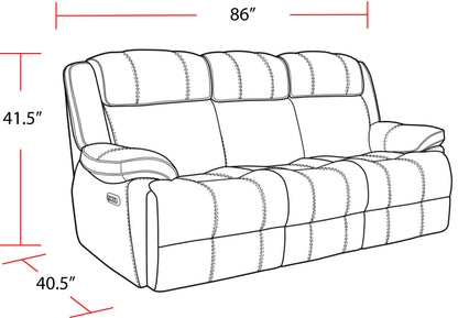 Living Eclipse - Florence Heron Power Reclining Sofa