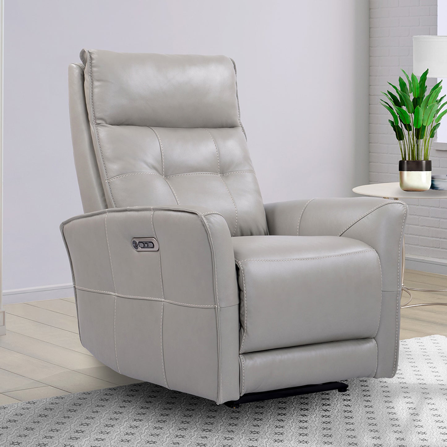 Living Gershwin - Verona Grey - Powered By Freemotion Zero Gravity Power Recliner