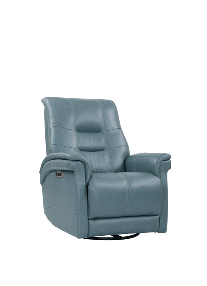 Living Carnegie - Verona Azure - Powered By Freemotion Cordless Power Swivel Glider Recliner