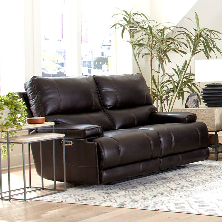 Living Whitman - Verona Coffee - Powered By Freemotion Cordless Power Reclining Loveseat