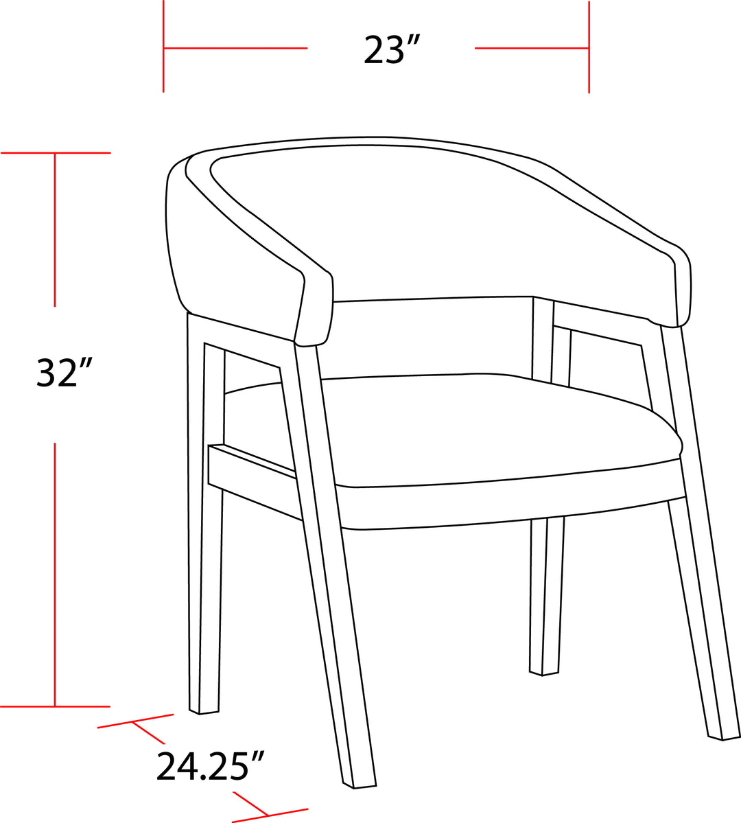 House Escape - Dining Barrel Dining Chair (2/CTN Sold in pairs)