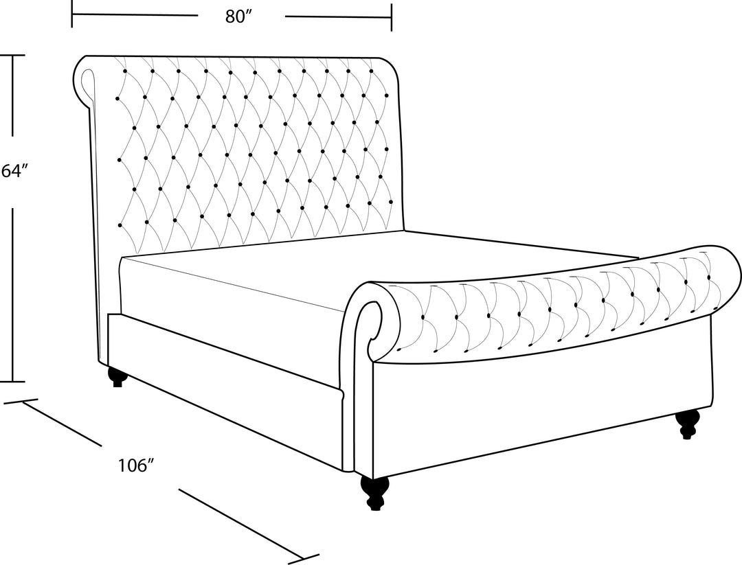 Living Sleep Jackie - Crepe California King Bed