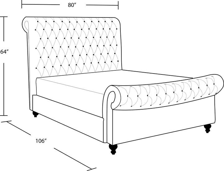 Living Sleep Jackie - Crepe California King Bed