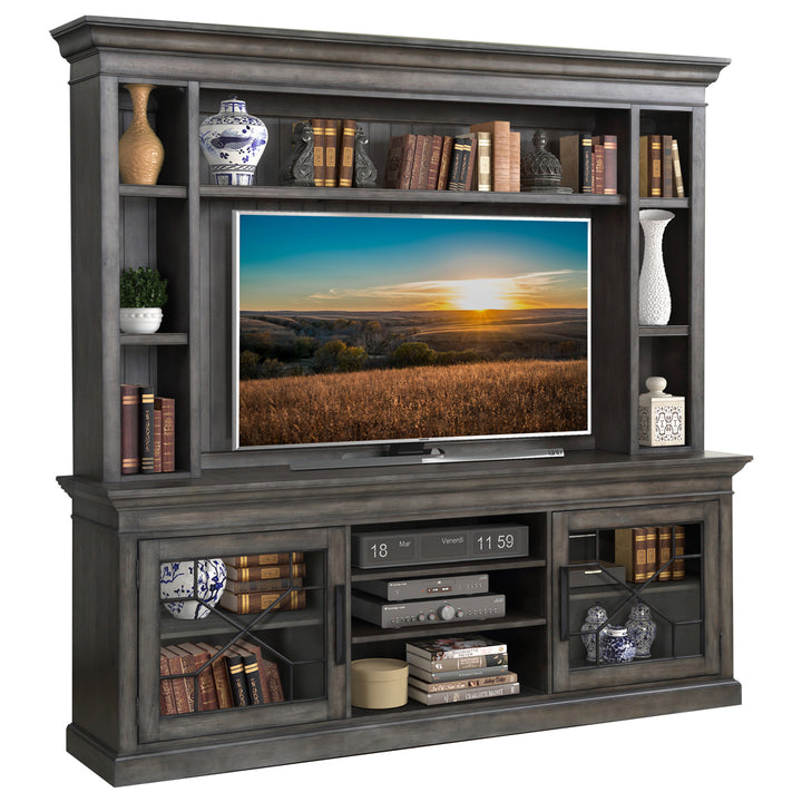 House Sundance - Smokey Grey 92 In. Console with Hutch and Back Panel