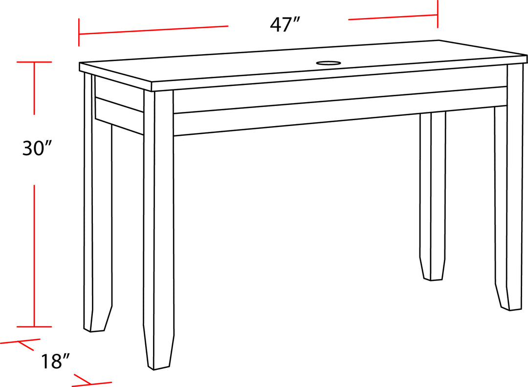 House Tempe - Tobacco 47 In. Writing Desk