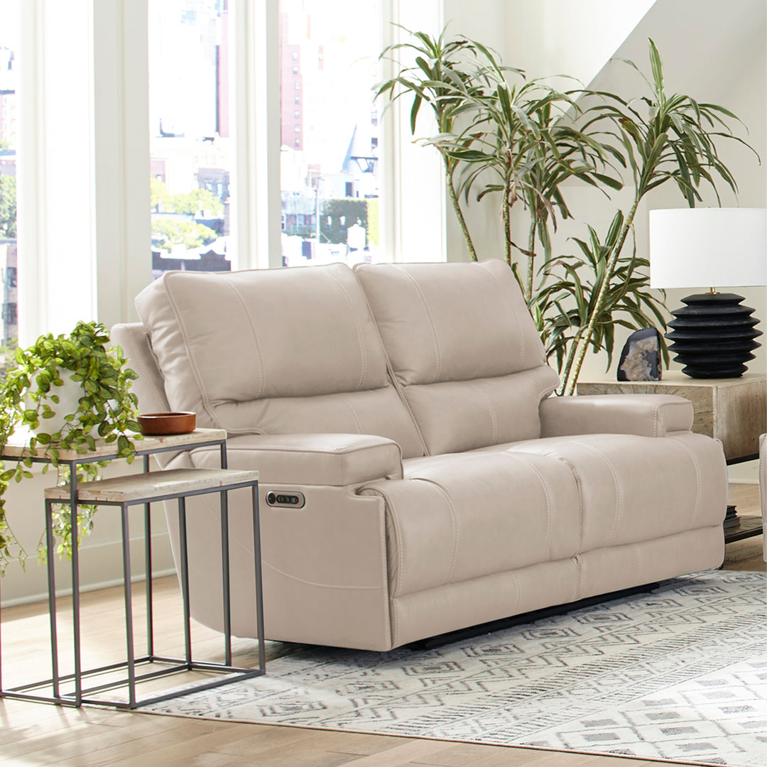 Living Whitman - Verona Linen - Powered By Freemotion Cordless Power Reclining Loveseat