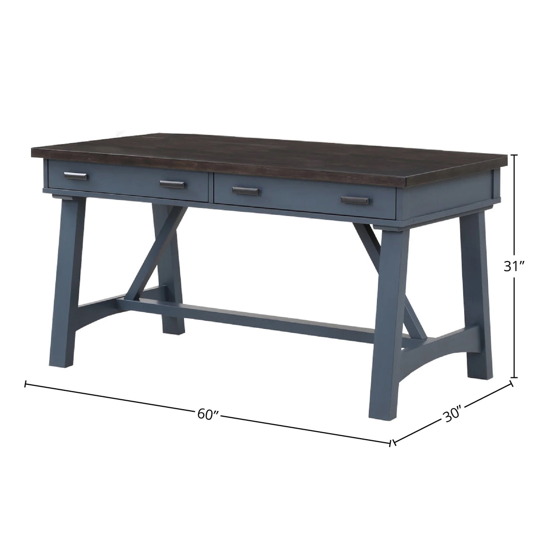 House Americana Modern - Denim 60 In. Writing Desk