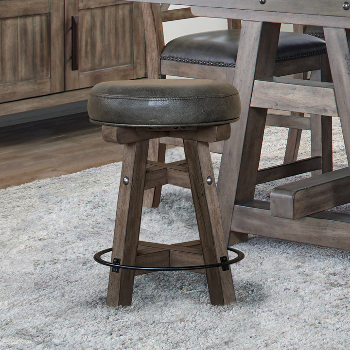 House Lodge Dining Swivel Counter Stool