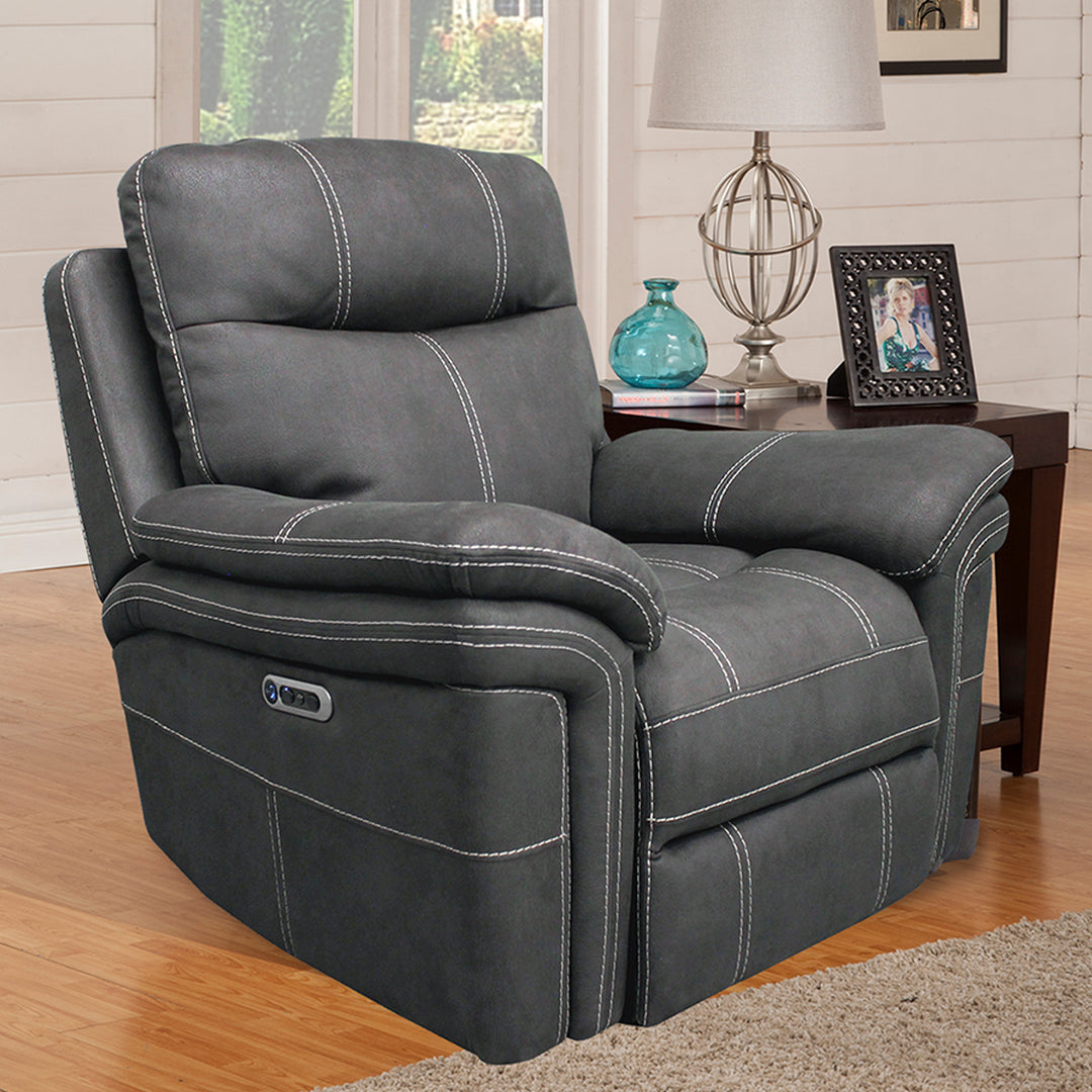 Living Mason - Charcoal Power Recliner