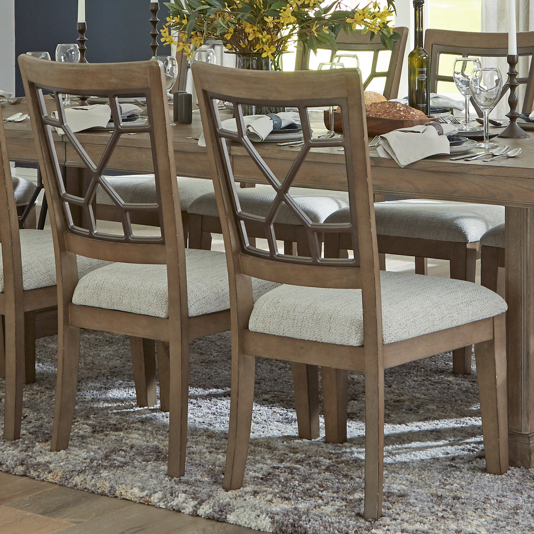 House Sundance Dining - Sandstone Grid Back Dining Chair (2/CTN Sold in pairs)