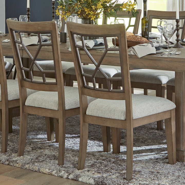 House Sundance Dining - Sandstone Grid Back Dining Chair (2/CTN Sold in pairs)