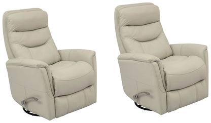 Living Gemini - Ivory Swivel Glider Recliner Two Pack