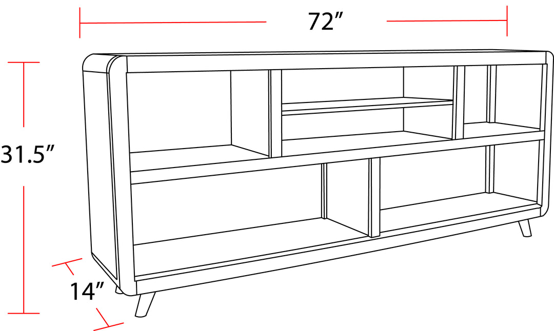 House Escape 72 In. Open Multi-Purpose Console