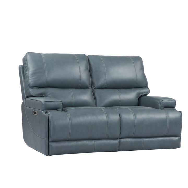 Living Whitman - Verona Azure - Powered By Freemotion Cordless Power Reclining Loveseat