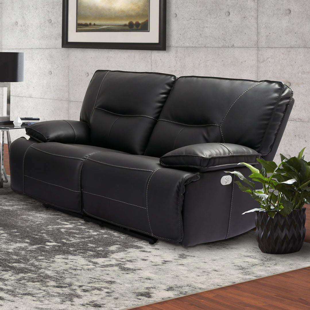 Living Spartacus - Black Power Reclining Loveseat