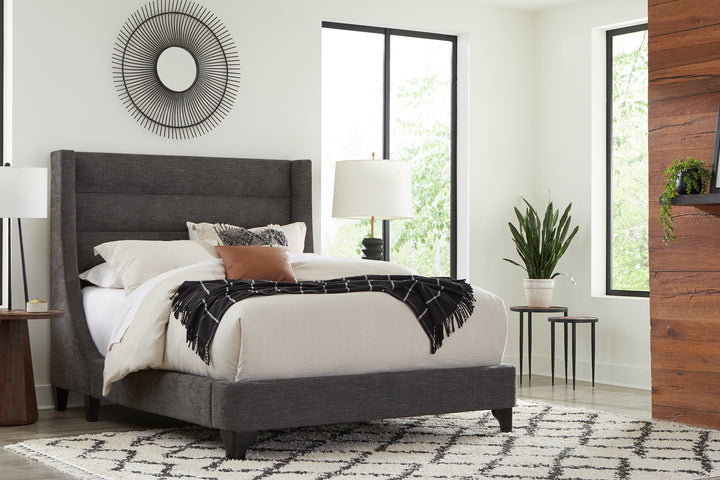 Living Sleep Jacob - Luxe Dark Grey Queen Bed