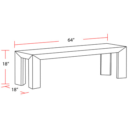 House Crossings - Downtown Dining Bench