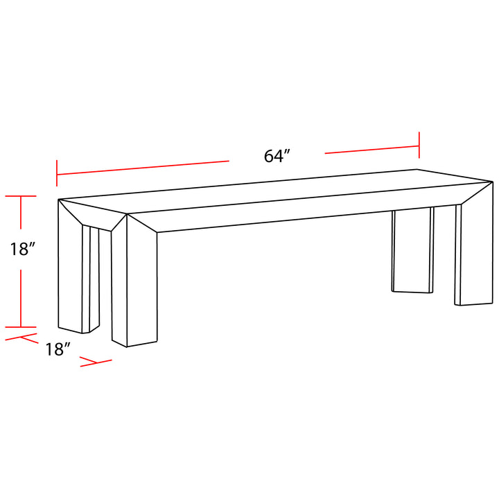 House Crossings - Downtown Dining Bench