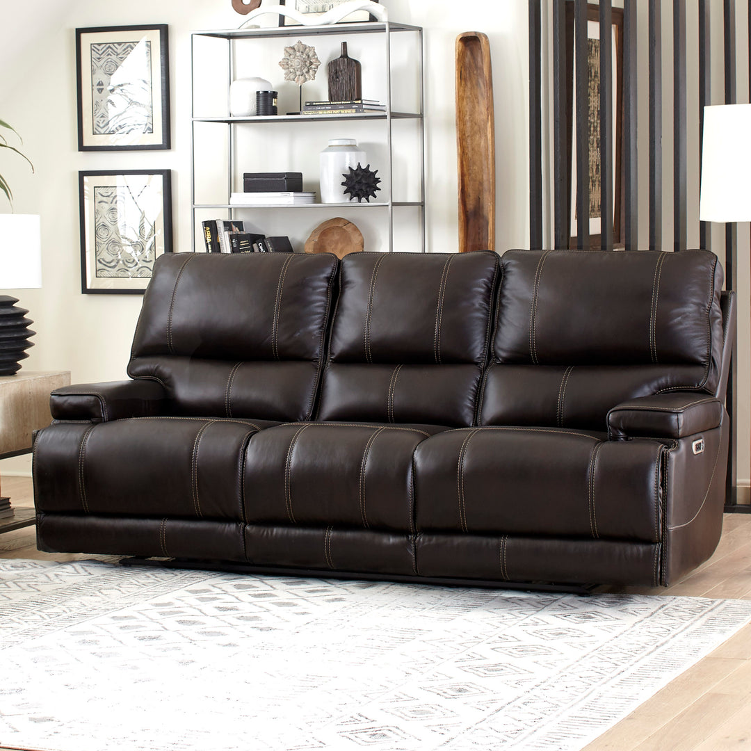 Living Whitman - Verona Coffee - Powered By Freemotion Cordless Power Sofa