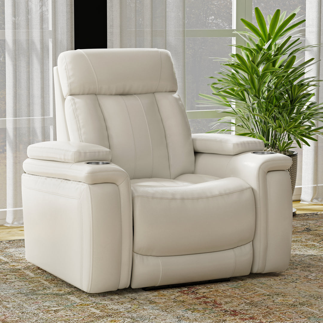 Living Royce - Fantom Ivory Power Recliner