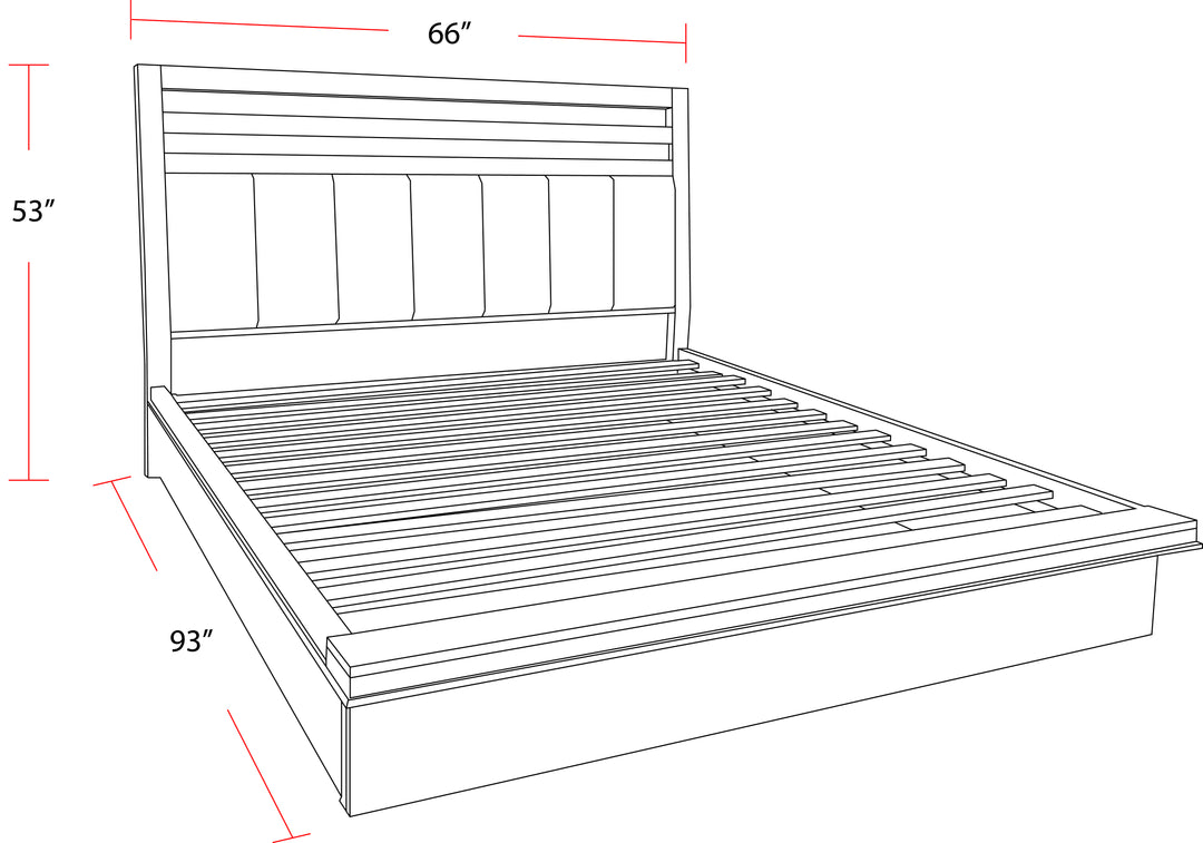 House Pure Modern Bedroom Queen Platform Bed