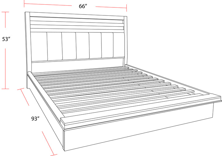 House Pure Modern Bedroom Queen Platform Bed