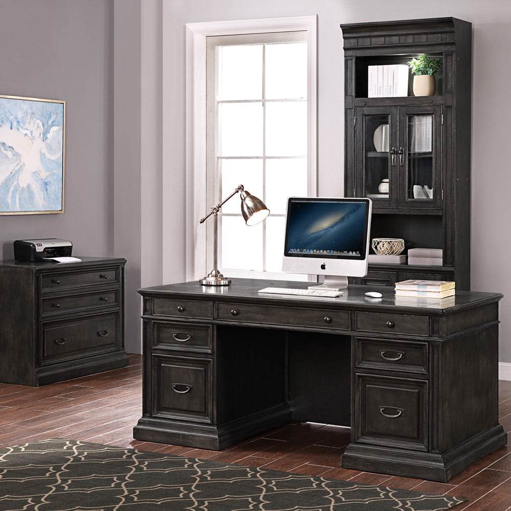 House Washington Heights Double Pedestal Executive Desk