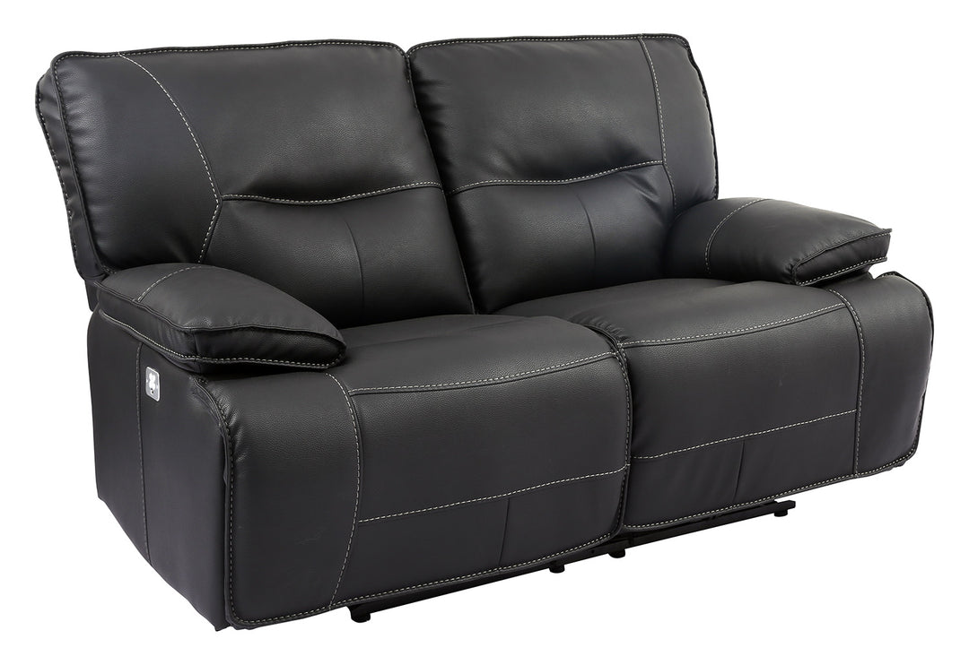 Living Spartacus - Black Power Reclining Loveseat