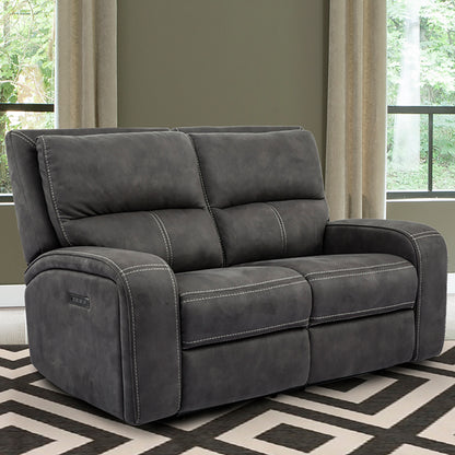 Living Polaris - Slate Power Reclining Loveseat