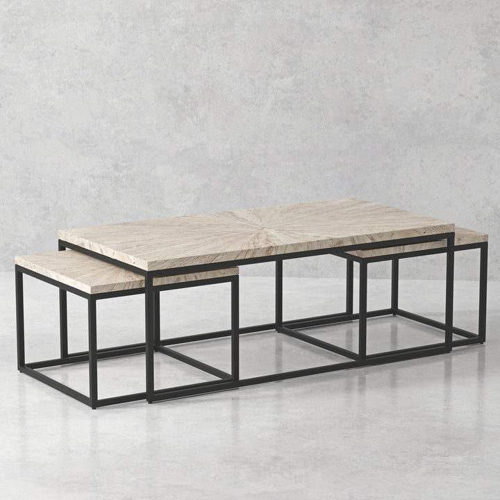 House Crossings Monaco Rectangular Nesting Cocktail Table