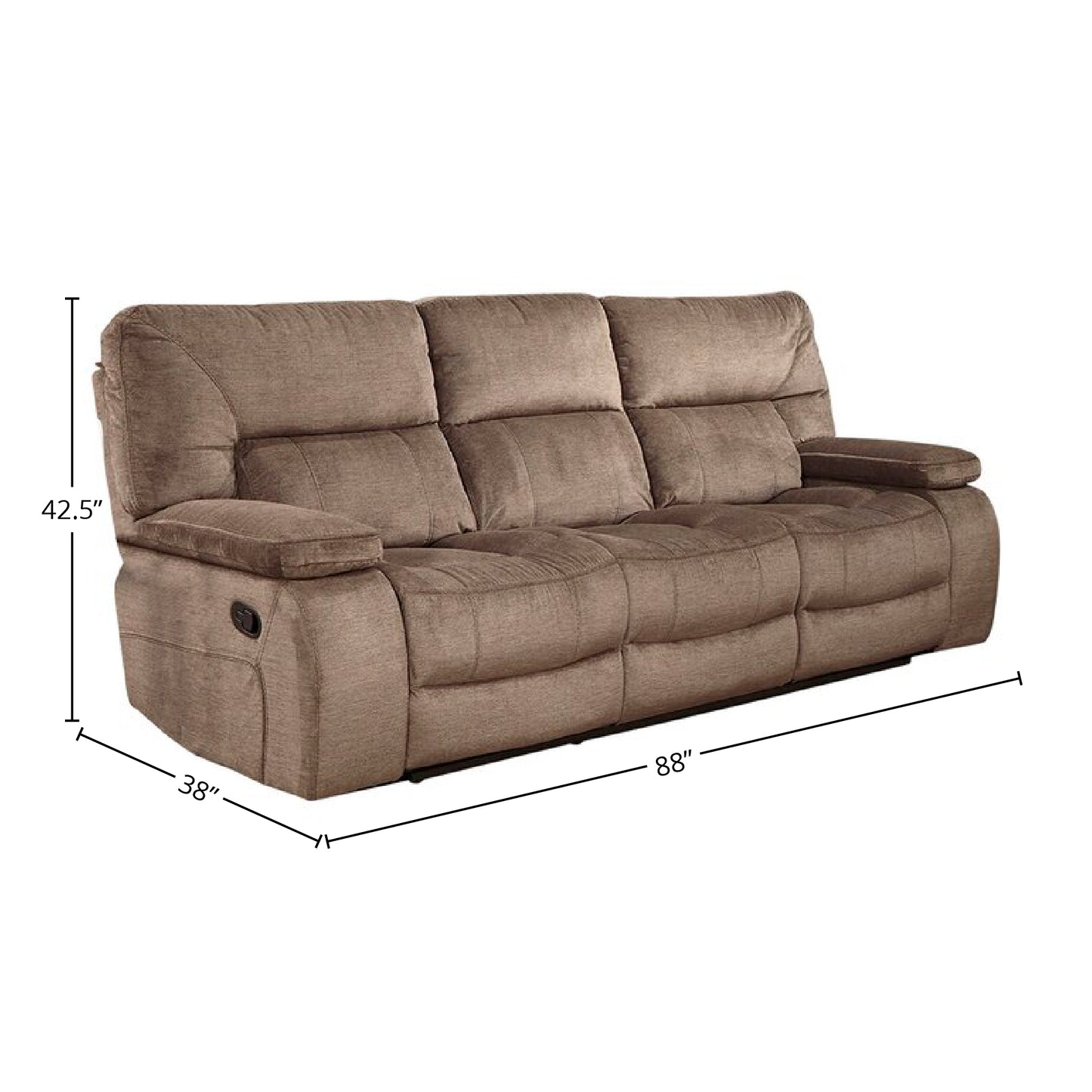 Living Chapman - Kona Reclining Sofa with Drop Down Console