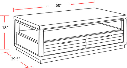 House Pure Modern Rectangular Cocktail Table