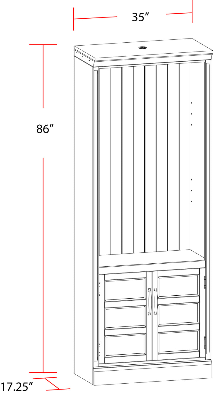 House Shoreham - Medium Roast 35 In. Door Bookcase