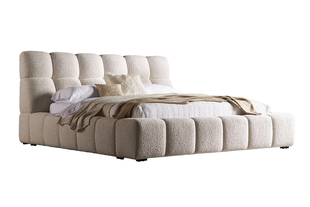 Living Sleep Escape - Fluffy River Rock King Upholstered Bed