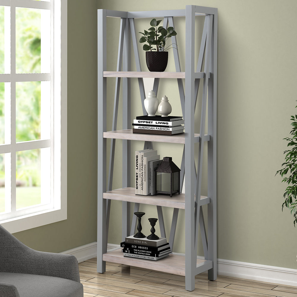 House Americana Modern - Dove Etagere Bookcase