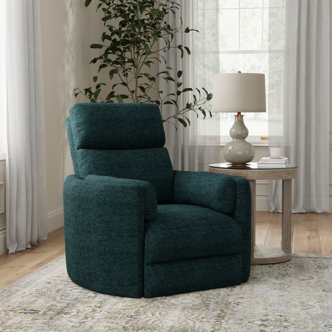 Living Radius - Peacock Power Swivel Glider Recliner