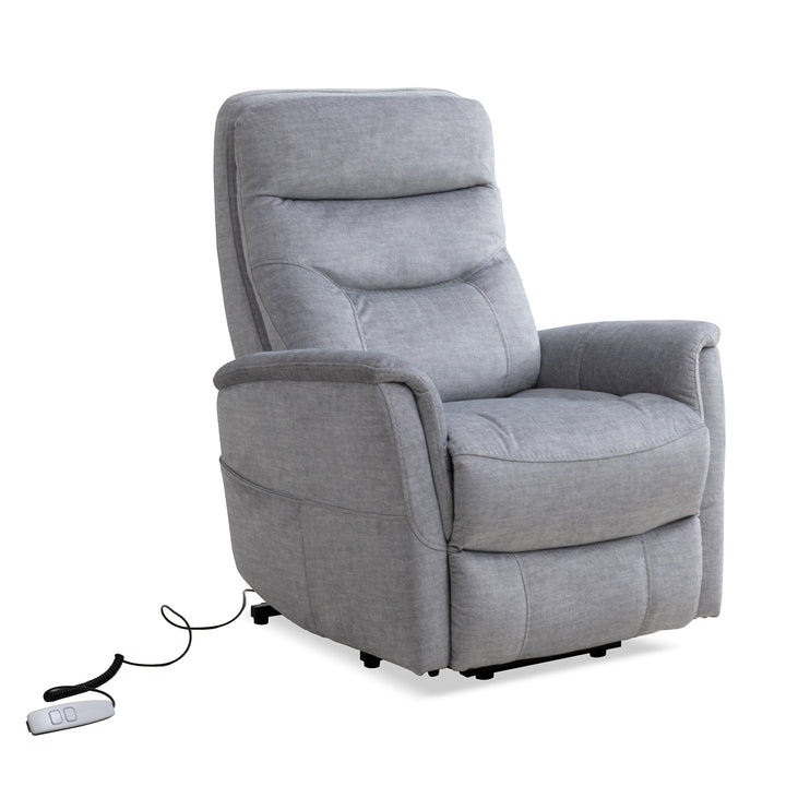 Living Gemini - Capri Silver Power Lift Recliner with Articulating Headrest